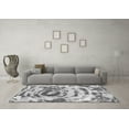 thumbnail image 3 of Ahgly Company Indoor Round Abstract Gray Modern Area Rugs, 5' Round, 3 of 4