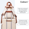 thumbnail image 4 of Set de equipaje Cosbarn Carry On de 20 pulgadas, ligero, ABS, 35 L, 4 of 9