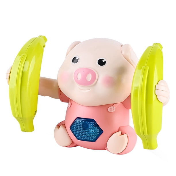 Juguetes Para Niño Cerdo volteador, juguete para niños con control de voz, inducción musical, divertido juguete para regalo de cumpleaños. Juguetes Para Bebe 1 Año