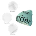 thumbnail image 3 of Hirioo Not All Those Who Wander Are Lost1 for Men's Knit Cuffed Beanie for Outdoor Activities Unisex, 3 of 6