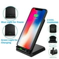 thumbnail image 2 of Qi Wireless Fast Charger Charging Pad Stand Dock For Galaxy S8+ iPhone X 8 XS XR-black, 2 of 10