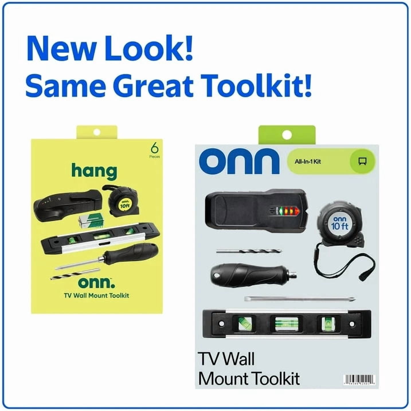 Onn 6-Piece TV Wall-Mount Tool Kit