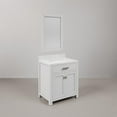 thumbnail image 2 of Water Creation Madison 30" Hardwood Single Bathroom Vanity in White/Chrome, 2 of 6