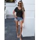thumbnail image 5 of Camiseta HOTOUCH para mujer, cuello en V, manga corta, casual, x3, 5 of 5