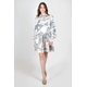 thumbnail image 1 of Vestido camisero manga larga Roman Fashion /Juvenil, 10931 (Ivory, marino) beige G, 1 of 5