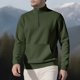 thumbnail image 1 of Seeotter Men's Quarter Zip Up Pullover Mock Neck Long Sleeve Casual Sweatshirt, 1 of 7