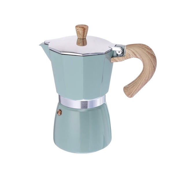 Cafetera De Aluminio Para El Hogar, Cafetera Espresso Mocha, Cafetera Verde Lago, Percolador De 150/300Ml Methold HA027693-02