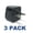 Black, variant on Seven Star Universal Travel Plug Adapters For Europe & Asia (4 Pack, For Europe & Asia - 2 Round Pins - Type C)