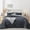 Dark Gray, variant on SPRINDAY Fluffy Queen Comforter Set 3 Pieces - Dark Gary Fleece Luxury Fuzzy Reversible Bedding Comforter Set, Soft & Warm Comforter All Season with 2 Pillow Cases