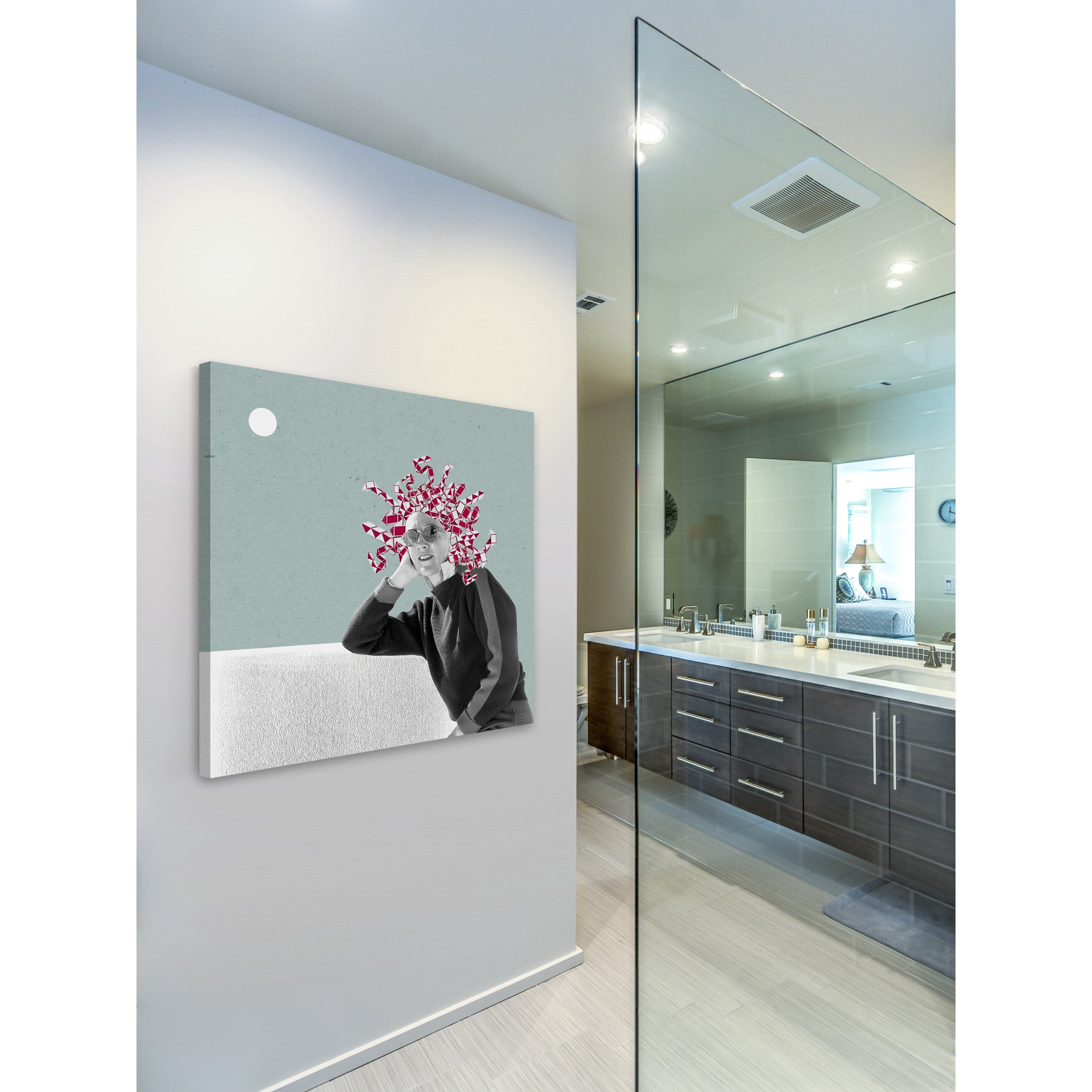 "Medusa Cuadrada" by Bengoa Vazquez Painting Print on Wrapped Canvas
