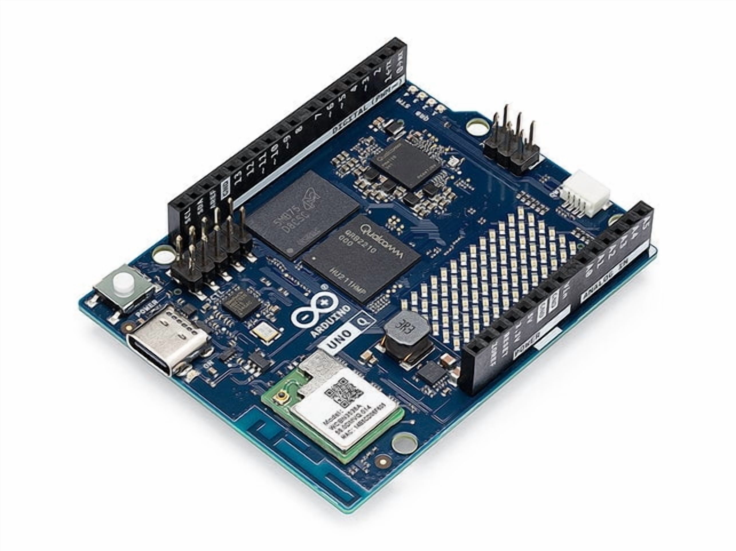 Arduino ABX00162 UNO Q Hybrid Board,Qualcomm QRB2210 & STM32U585 , AI Vision, IoT, Robotics, Linux® ,Wi-Fi®  USB-C®