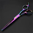 thumbnail image 3 of Juego de tijeras de peluquería profesionales de 15 cm (6 pulgadas), tijeras de barbero de acero inoxidable 440C, color negro., 3 of 5