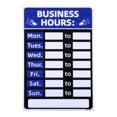 thumbnail image 1 of Unique Bargains Business Hour Sign Self Adhesive Operation Hour Decor with Number Sticker Blue 1 Set, 1 of 5