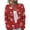 421#Deep Red, variant on Womens Christmas Long Sleeve Cardigan Relaxed Fit Button Up Festive Outer Layer L