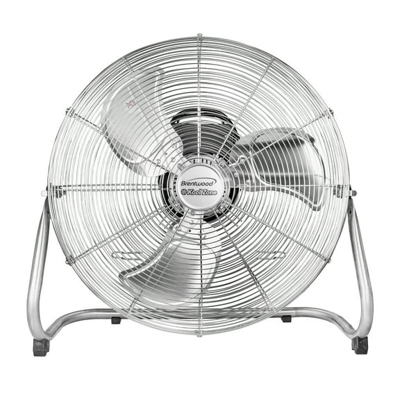 Brentwood Kool Zone 20 Inch Chrome Floor Fan