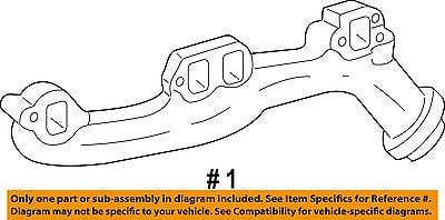 Jeep CHRYSLER OEM 09-10 Grand Cherokee 5.7L-V8-Exhaust Manifold 53013858AD
