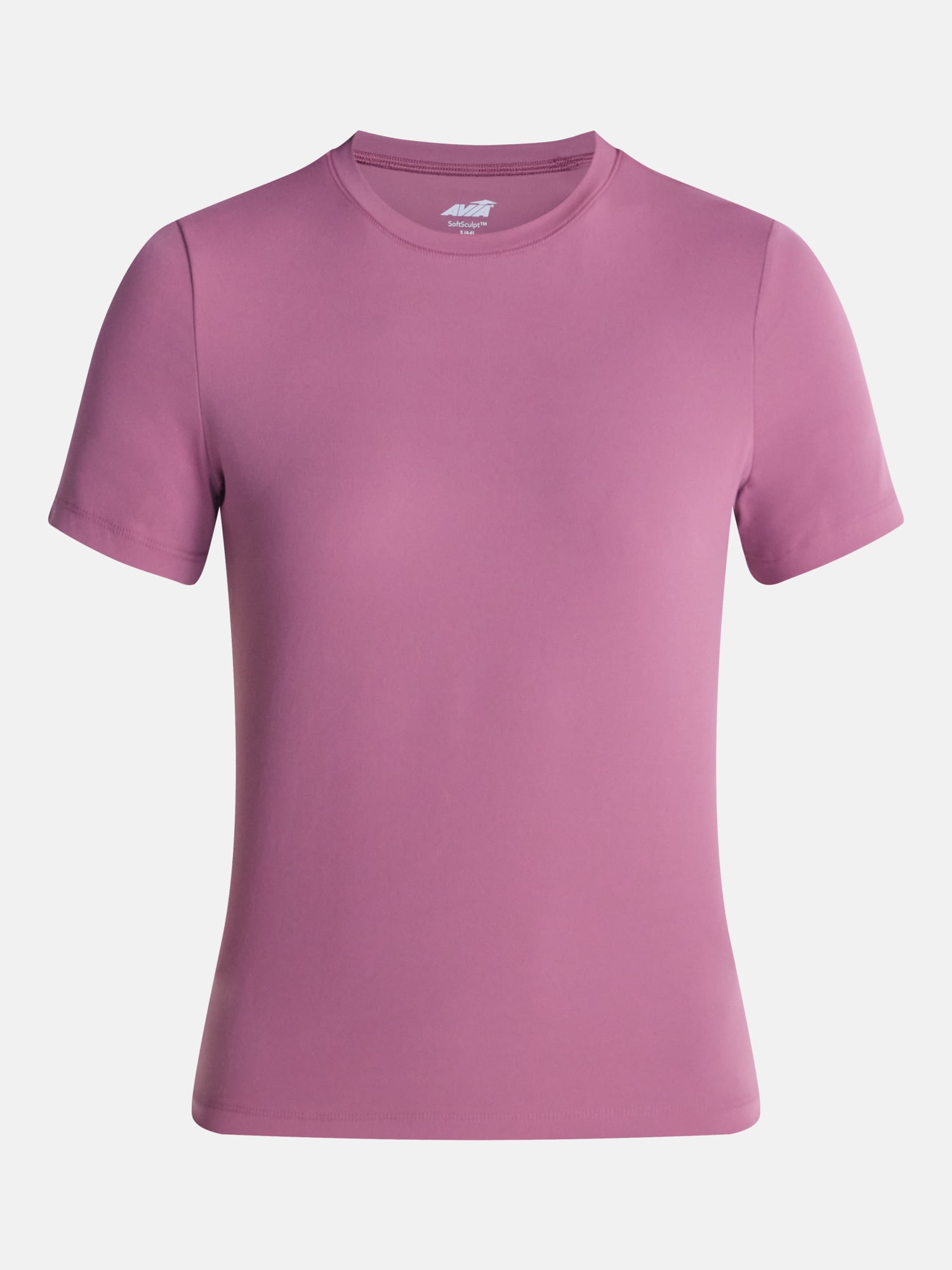 Avia Women's and Women's Plus SoftSculpt Tee with Short Sleeves, Sizes XS-4X