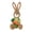 Style Green, variant on Nylon Spandex Easter Decoration Flower Basket and Carrot Figurine, Spring Home Decor for Tabletop Shelf, Plush Bunny Toy for Indoor Easter Celebration