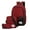 3Red, variant on MUSOIE 3PCS Laptop Backpack for Mens Crossbody Bag Water Resistant Daypack with Matching Handbag