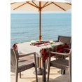 thumbnail image 2 of Outdoor Tablecloth with Umbrella Hole and Zipper, Red Plaid Christmas Square Table Cloth 54x54 Inch Waterproof Tablecloth, Truck Xmas Tree Vintage Winter Rustic Picnic Table Cover for Patio Camping, 2 of 7