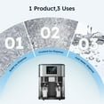 thumbnail image 4 of 3 in 1 Water Dispenser with Ice Maker, Bullet Ice, Crushed Ice, Water Cooler, 33Lbs/24H, 16 Ice Cube/6Min, Self-Cleaning, 4Lbs Ice Storage, Home, Kitchen, Party, 4 of 6