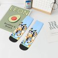 thumbnail image 7 of Silaia Bluey Print Adult Socks,Ankle Athletic Running Socks,Cushioned Breathable Low Cut Sports Tab Socks for Men and Women,Moisture-Wicking Crew Socks, 7 of 7