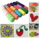 thumbnail image 2 of Zhuge 250 g 8,1 oz Hilos de fantasía de color sólido para hacer tú mismo bolsos, carteras, alfombras, cojines, tela de algodón, hilo para tejer a crochet, rojo sandía, 2 of 5