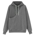 thumbnail image 5 of Dolkfu Hoodies Men Pullover Pet Carrier Corduroy Sweatshirts Hooded Kanga Pocket Loose Mens Tall Shirts 2X, 5 of 8
