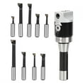 thumbnail image 1 of Fugacal 9Pcs 2-Inch Boring Head Set R8 Shank CNC Milling Tool Kits With Storage Box, 1 of 8