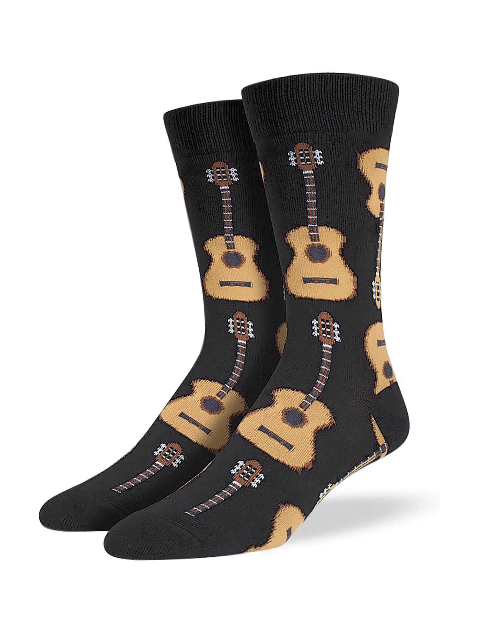 Colored Music Guitar Premium Unisex Funny Casual Crew Socks Athletic Socks For Boys Girls Kids Teenagers 