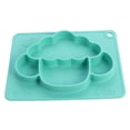 thumbnail image 4 of unbranded 1Pcs Toddler Suction Plates Silicone Green Non Breakable Tableware, 4 of 8