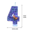 thumbnail image 3 of Clearance! Pumpkin Purple Number Candle, 2" Cute Purple Candle for Halloween & Birthday, Birthday Candles, Halloween Cake Toppers for Birthday Decoration Halloween Themed Party, 3 of 7