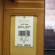 Michael Kors Womens Jet Set Travel Medium Bifold Two-Tone Logo Snap Wallet (Deer Multi)