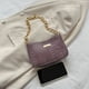 thumbnail image 3 of Bolso para axilas para mujer Bolso de compras con monedero de PU con patrón de cocodrilo simple (púrpura) Sywqhk Para Estrenar, 3 of 9