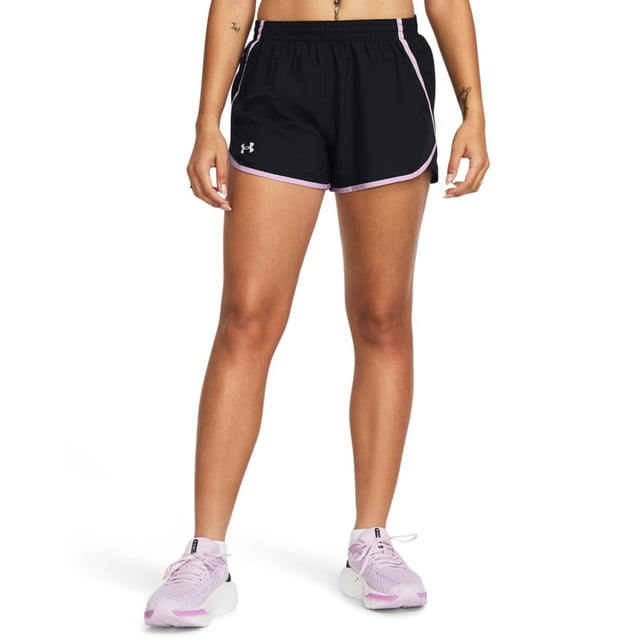 Pantalones cortos Under Armour para mujer Fly by Black/Purple Ace L