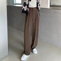 Pantalones de pierna ancha holgados de cintura alta informales para mujer primavera otoño nueva mujer hasta el suelo trajes blancos pantalones largos de mujer Tan Jianjun unisex