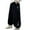 Black, variant on Stylish Elastic Waist Boys Jogger Pants, Kids Casual Baggy Sweatpants with Letter Print & Open Bottom Pockets, Comfortable Athletic Track Pant for Children