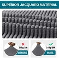 thumbnail image 3 of Stretch Jacquard Chair Seat Covers Seat Covers for Dining Room Chair Covers Chair Seat Slipcovers Removable Washable Chair Seat Cushion Slipcovers for Dining Room (6 Pack, Gray), 3 of 7