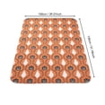 thumbnail image 2 of Halloween Reading Ghost Ruffle Decorative Throw Blanket, 50X39 Inch Ghost Knit Throw Blanket, Cozy Spooky Decor Ruffle Cover for Couch Sofa Bed Halloween Party Props Decoration, Orange, 2 of 7
