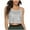 Gray, variant on Besolor Womens Sequins Crop Cami Tops V Neck Spaghetti Straps Sleeveless Camisole Sparkly Glitter Party Club Shirts