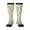 3 Black, variant on Hohey Bee Golden2 print thigh-high socks, crafted for both men and women with a stretchy, high-opaque design perfect for daily wear