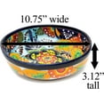 thumbnail image 3 of Mexican Talavera Pottery Large Serving Bowl, Handpainted Ceramic Pasta Bowl, Fruit Bowl, Hand Crafted Decorative Bowl for Salad Party Serving Bakeware Handmade Mexico Kitchen Art Unique Gift Platter, 3 of 9