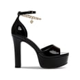 thumbnail image 2 of Wild Pair Womens Maxenep Buckle Patent Heels, 2 of 3