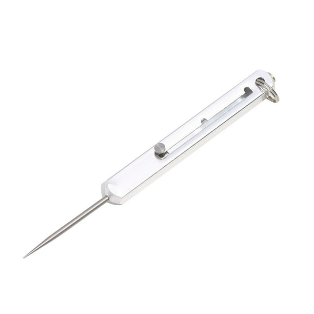 Palillo portátil retráctil multifuncional | Herramienta de horquilla de fruta de longitud ajustable | Acero de aluminio resistente grado alimentario | Diseño compacto y elegante | Uso de la oficina