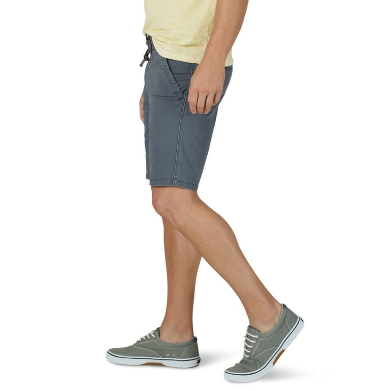 Wrangler men's stretch shop twill flat front short
