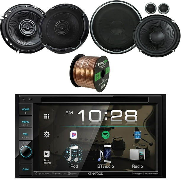 Kenwood DoubleDIN USB Bluetooth DVD Player Multimedia AM/FM Stereo Receiver w/ 6.2" Touch Panel