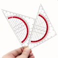 thumbnail image 3 of 45° Plastic Square Triangular Ruler for Drafting, Sewing & Geometry, 3 of 3