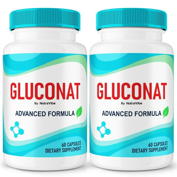 (2 Pack) Gluconat – Original Formula with a Clean Blend to Support Healthy Circulation, Natural Energy & Balanced Levels | Just 2 Easy-to-Swallow Gluconat Pills Daily (120 Capsules)