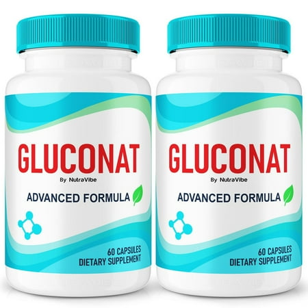 (2 Pack) Gluconat – Original Formula with a Clean Blend to Support Healthy Circulation, Natural Energy & Balanced Levels | Just 2 Easy-to-Swallow Gluconat Pills Daily (120 Capsules)