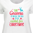 thumbnail image 4 of Inktastic Grandma is Never Too Old to Be Excited for Christmas Women's Plus Size T-Shirt, 4 of 5